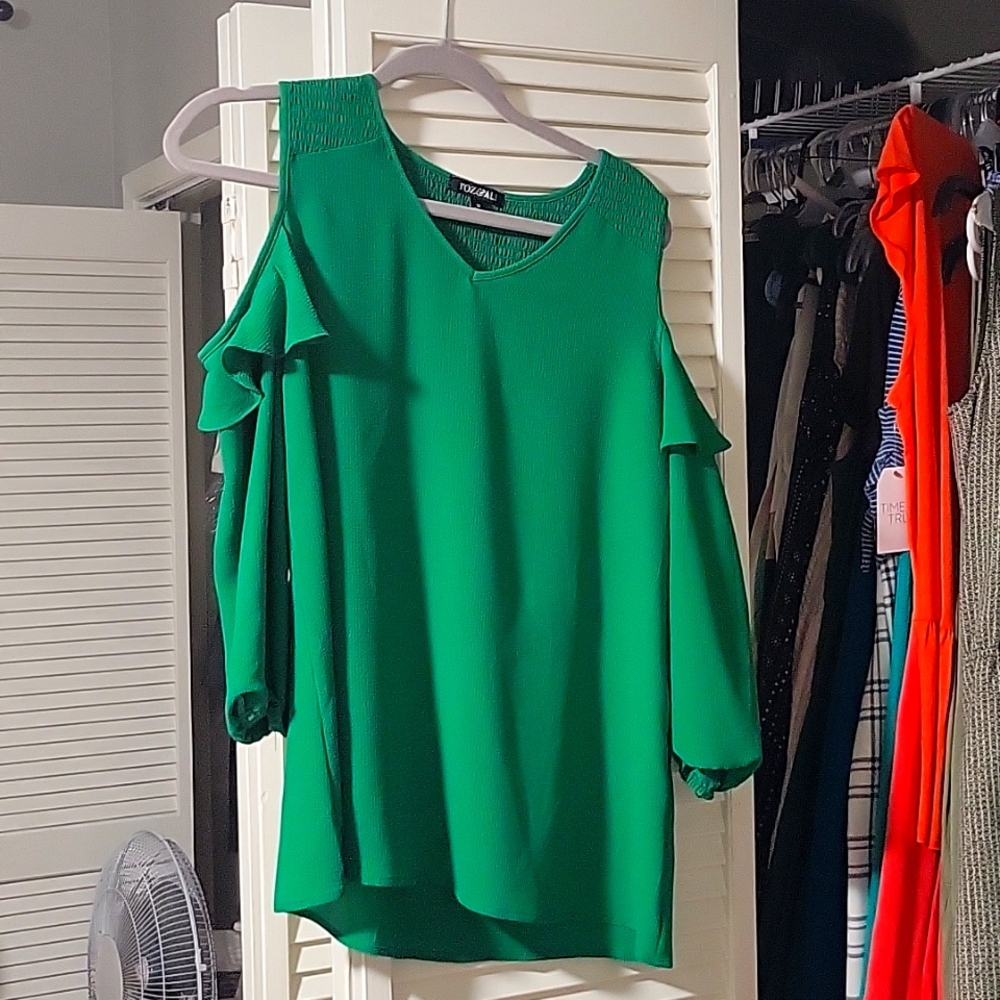 Cold shoulder blouse